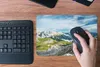 MuchoWow® Mauspad Mousepad Alpen - Felsen - Gras 27x18 cm - Produktbild-Vorschau 4