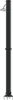 vidaXL Doccia solare da esterno nera 217 cm PVC e alluminio Anteprima dell’immagine prodotto 7