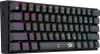 A close-up, angled view of a black mechanical keyboard with RGB backlighting. Produktbild-Vorschau