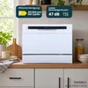 homeX GST6AD-W Tischgeschirrspüler, Mini Geschirrspüler - 6 Produktbild-Vorschau 7