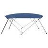 vidaXL 4-Bow Bimini Top bleu marine 243x(230-244)x137 cm Voir les images du produit 5
