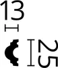 The image contains numbers and graphical elements that appear to be related to product dimensions or specifications. Anteprima dell’immagine prodotto