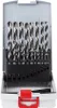 A set of drill bits in a case. Voir les images du produit