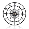 Opviq, Buınella - Black - 3, Dekorative Metall-Wanduhr, 100 Produktbild-Vorschau 2