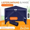 Kronenburg Faltpavillon 2x2m - Wasserfest, UV-Schutz 50+, 4 Produktbild-Vorschau 2