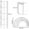 KADAX Pergola Ogrodowa Kolumna Na Kwiaty Róże 120 cm Podgląd zdjęcia produktu 3