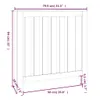 vidaXL Heizkörperverkleidung 79,5x19x84 cm Massivholz Produktbild-Vorschau 7