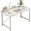 Bureau d'ordinateur blanc pour jeunes, style loft moderne, Voir les images du produit 1