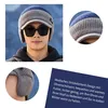 Herren Wintermütze mit Schirm Visor, Warm Strickmütze Produktbild-Vorschau 4