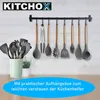 KITCHOX Küchenutensilien Set Holz Silikon Koch Besteck Produktbild-Vorschau 6