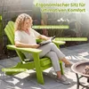 COSTWAY Adirondack-stoel, tuinstoel, inklapbaar, Productafbeelding-voorbeeld 4