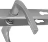 A close-up view of a silver door handle mechanism. Náhled obrázku produktu