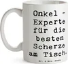 Mr. & Mrs. Panda Becher Spruch Onkel Scherzkönig - Weiß - Produktbild-Vorschau 3