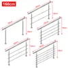 YZNAHRE Edelstahl Treppengeländer 160cm Handlauf Geländer Produktbild-Vorschau 3