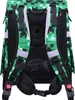 The back of a backpack with straps and buckles. Produktbild-Vorschau