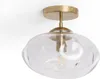 Deckenleuchte Metall und Glas Halych Transparent Produktbild-Vorschau 1
