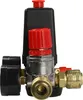 A close-up studio shot of an air compressor pressure switch with a gauge. Produktbild-Vorschau