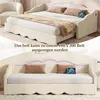 Daybett 90x200 ausziehbar auf 180x200 cm Polsterbett Beige Produktbild-Vorschau 3