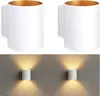 SSC-LUXon TUANI 2er Set Wandlampe Innen weiß gold - moderne Produktbild-Vorschau 1