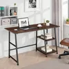 A desk with a laptop, books, and a plant in a home office setting. Náhled obrázku produktu
