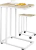 CASARIA® Beistelltisch Holz Couch Weiß 40kg Belastbarkeit Produktbild-Vorschau 1