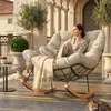 Poltrona a dondolo da esterno FLEXISPOT, sdraio da giardino Anteprima dell’immagine prodotto 1