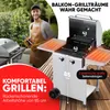ProfiCook Gasgrill bis zu 350°C | Grillroste aus Gusseisen Produktbild-Vorschau 6