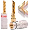 Hohl Bananenstecker NEXMEX 24K vergoldet 24x High End Produktbild-Vorschau 1