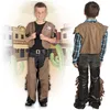 Kinder Cowboy Kostüm (Weste & Chaps) Größe: 110-122 (4-6 Produktbild-Vorschau 3