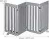 Relaxdays Absperrgitter, freistehendes Schutzgitter, HxB: Produktbild-Vorschau 7