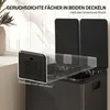 HOMCOM Mülleimer 2 x 28L Mülltrennsystem Edelstahl mit Produktbild-Vorschau 5
