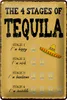 Blechschild Spruch 20x30 cm The 4 stages of Tequila Deko Produktbild-Vorschau 2