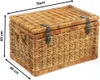 Kobolo Truhe Korbtruhe Sitztruhe - Rattan - lacak braun - Produktbild-Vorschau 2