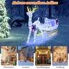 COSTWAY Renne à LED avec traîneau, décoration de Noël, Voir les images du produit 6