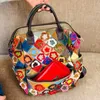 Handgefertigter City Backpack Pachwork Rucksack Blumen Produktbild-Vorschau 7