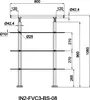 AICA Handlauf 80cm Geländer 3 Querstäbe Treppengeländer Produktbild-Vorschau 4