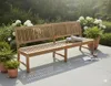 Stabile XXL Gartenbank Kingsbury in Premium Teak ohne Produktbild-Vorschau 2