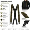 Hosenträger Stark Elastisch Metall Clip 9021200L KHAKI Produktbild-Vorschau 2