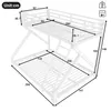 Łóżko piętrowe 90 x 200 / 140 x 200 cm, metalowa rama z Podgląd zdjęcia produktu 7