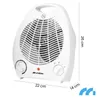 Elektrischer Heizlüfter Heizgerät 3 Stufen kalt/1000/2000W Produktbild-Vorschau 2