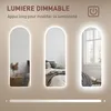 HOMCOM Grand miroir mural 120 x 40 cm avec éclairage LED Voir les images du produit 4