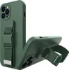 Puzdro s lanom a šnúrkou pre Iphone 12 Pro Max Dark Green Náhľad obrázku produktu 1