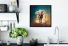 MuchoWow® Gerahmtes Poster Elefant - Tiere - Malen - Blumen Produktbild-Vorschau 3
