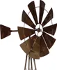 A close-up of a metal windmill garden stake. Anteprima dell’immagine prodotto