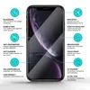 A smartphone screen protector is shown with various features highlighted by text and icons. Produktbild-Vorschau