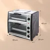 oneConcept All-You-Can-Eat, dvojitá elektrická trouba, 2400 Náhled obrázku produktu 5