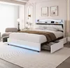 Polsterbett 140x200 cm mit Stauraum, LED, Ladestation, Produktbild-Vorschau 1