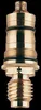 A close-up studio shot of a brass thermoelement valve. Podgląd zdjęcia produktu