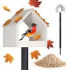PATKAR Vogelhaus Futterhaus für Vögel mit Ständer aus Produktbild-Vorschau 1
