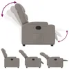 vidaXL Relaxsessel Taupe Stoff Produktbild-Vorschau 6